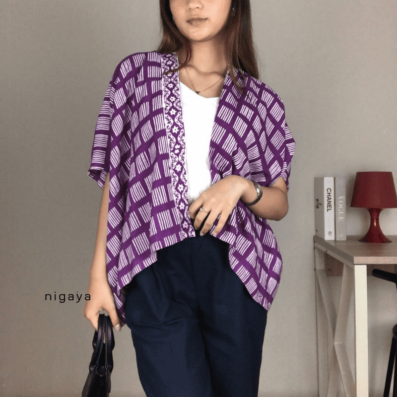 Jual Nigaya New Belva Outer Bolero Rompi Luaran Batik Wanita Modern