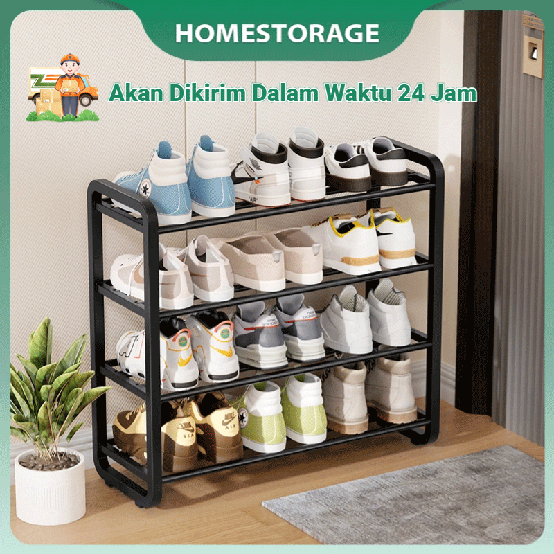 Jual Homestorage Rak Sepatu Sandal Ekonomis 4 Susun 5 Susun Minimalis