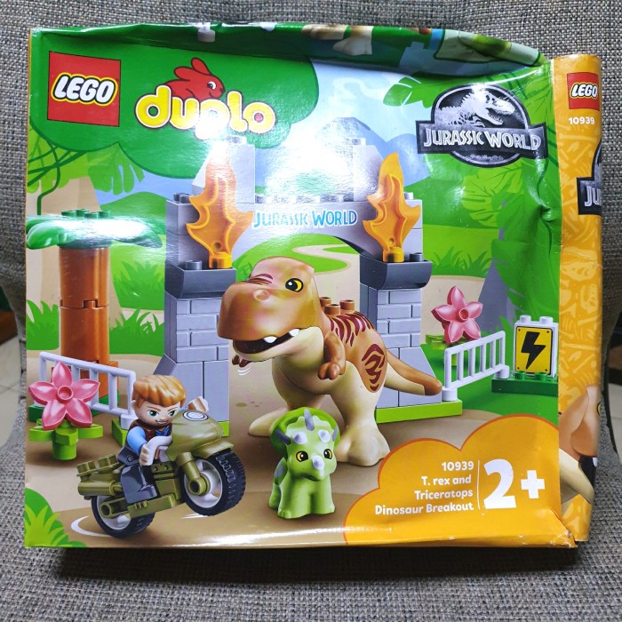 Jual Tiutati Lego Duplo Trex And Triceratops Dinosaur Breakout