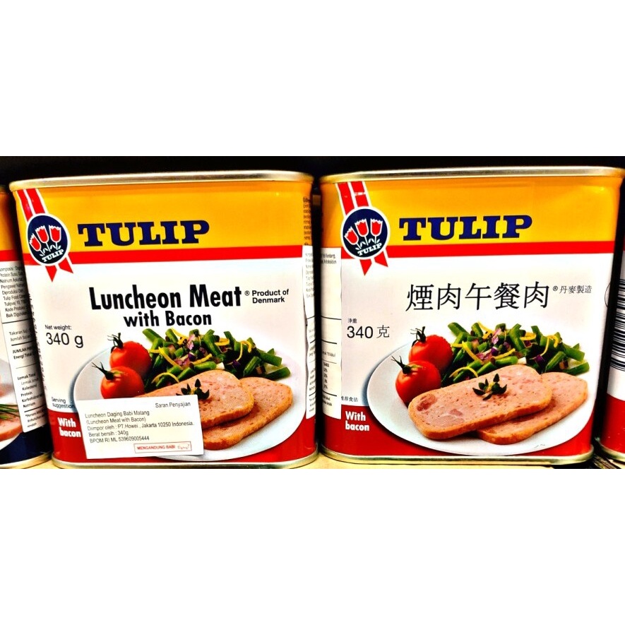 Jual Tulip Luncheon Meat With Bacon Gram Daging Babi Kaleng