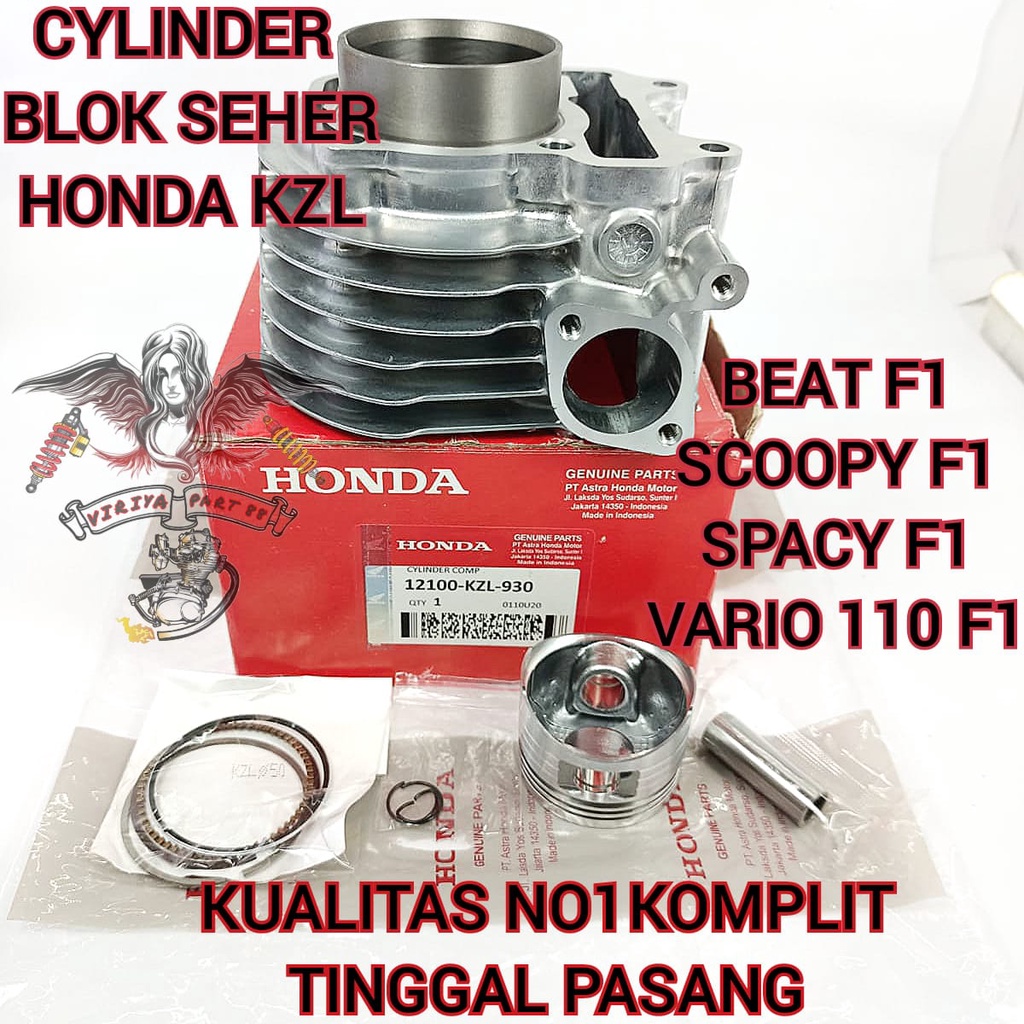 Jual Cylinder Blok Seher Piston Ring Komplit Honda Kzl Kualitas Asli