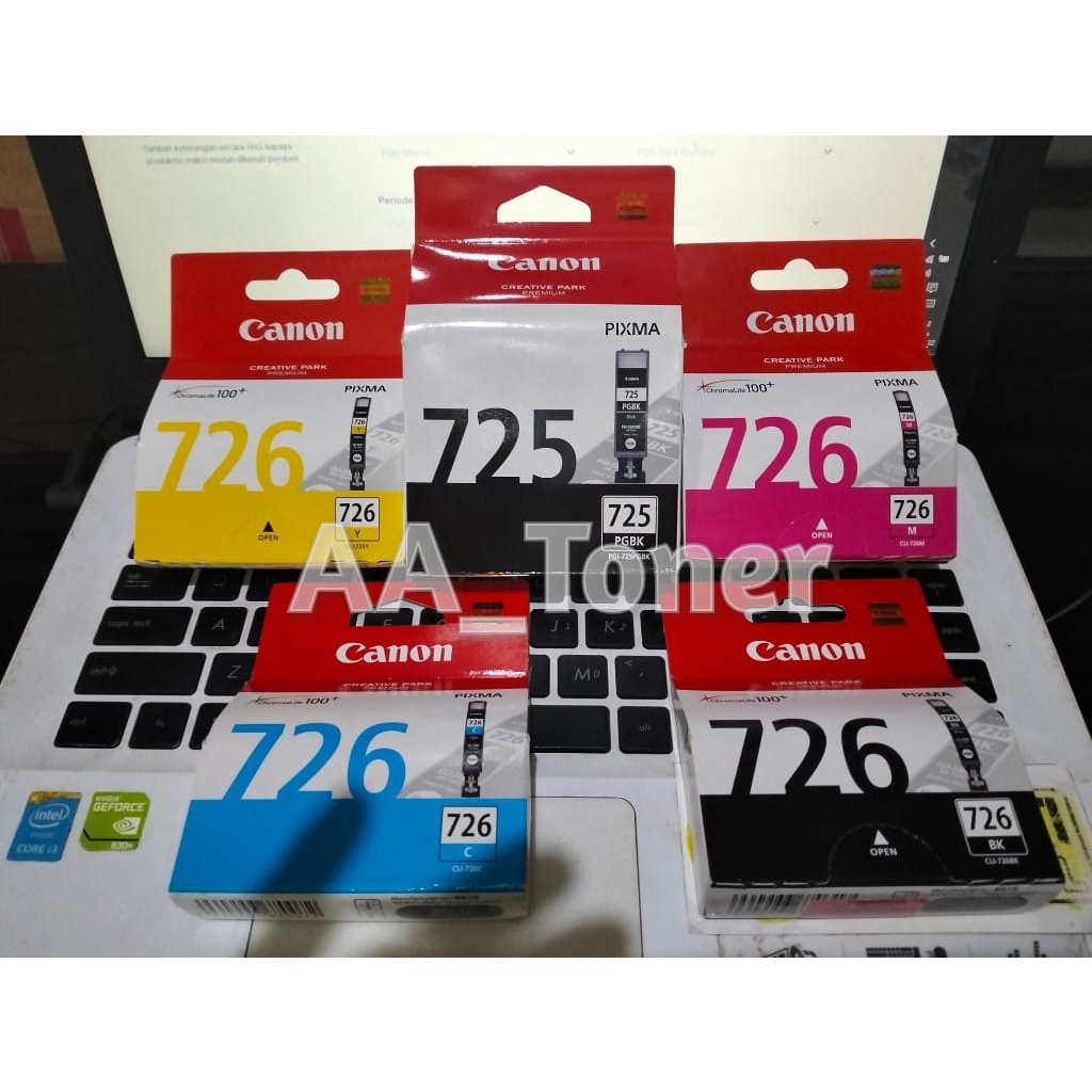 Jual Paket Tinta Canon 725 PGBK 726 CLI Original Shopee Indonesia