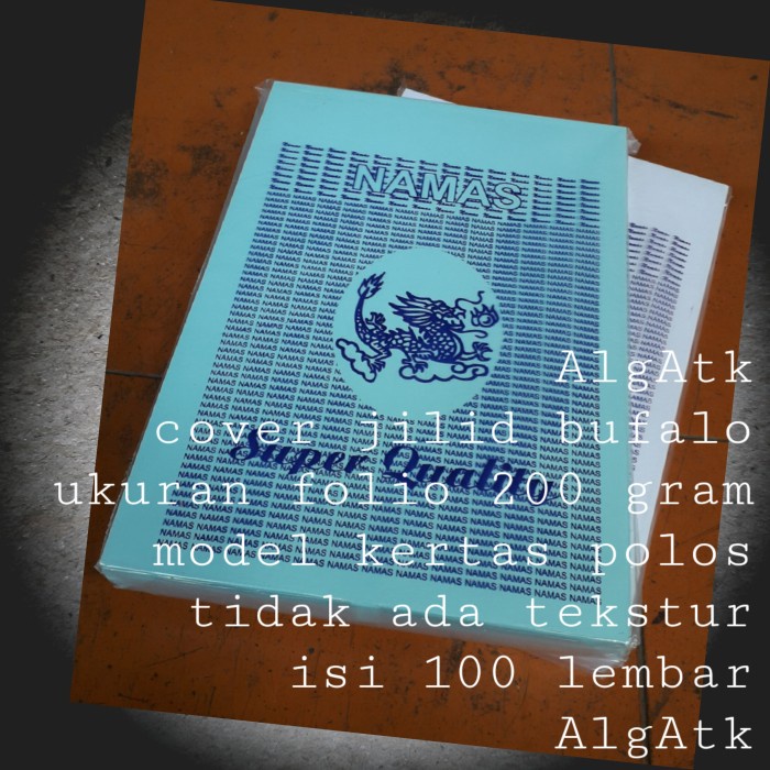 Jual Kertas Cover Jilid Bufalo Polos Size Folio Gram Isi Lembar