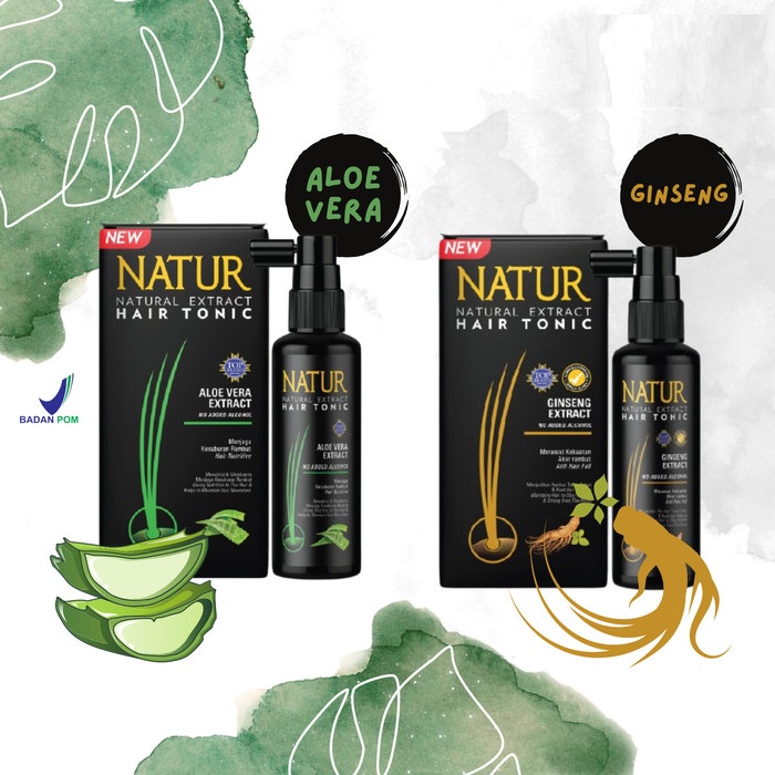 Jual Besar Ml Natur Natural Extract Hair Tonic Ml Ginseng