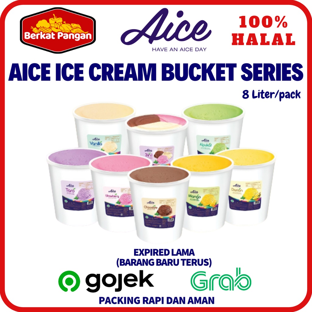 Jual AICE Ice Cream Bucket Es Krim 8 Liter Dengan Bermacam Pilihan Rasa