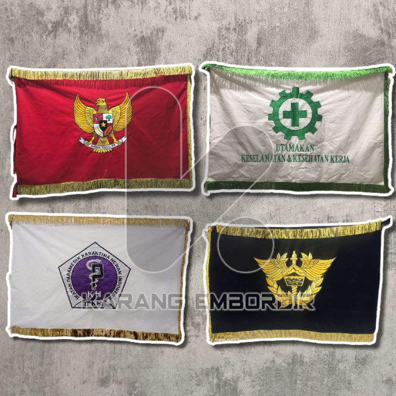 Jual BENDERA BORDIR PATAKA CUSTOM Shopee Indonesia