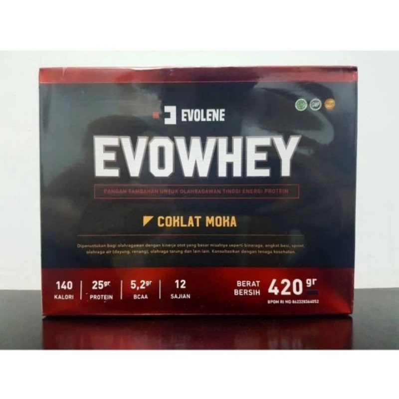 Jual Evowhey 420gr 12 Sachet Evo Whey Protein Evolene Coklat Shopee