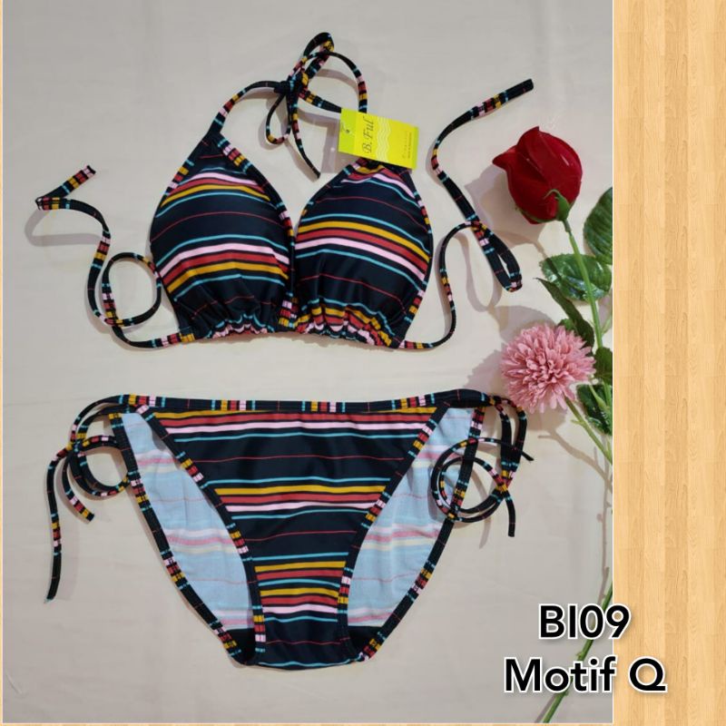 Jual Baju Renang Bikini Ikat BI09 Motif Shopee Indonesia