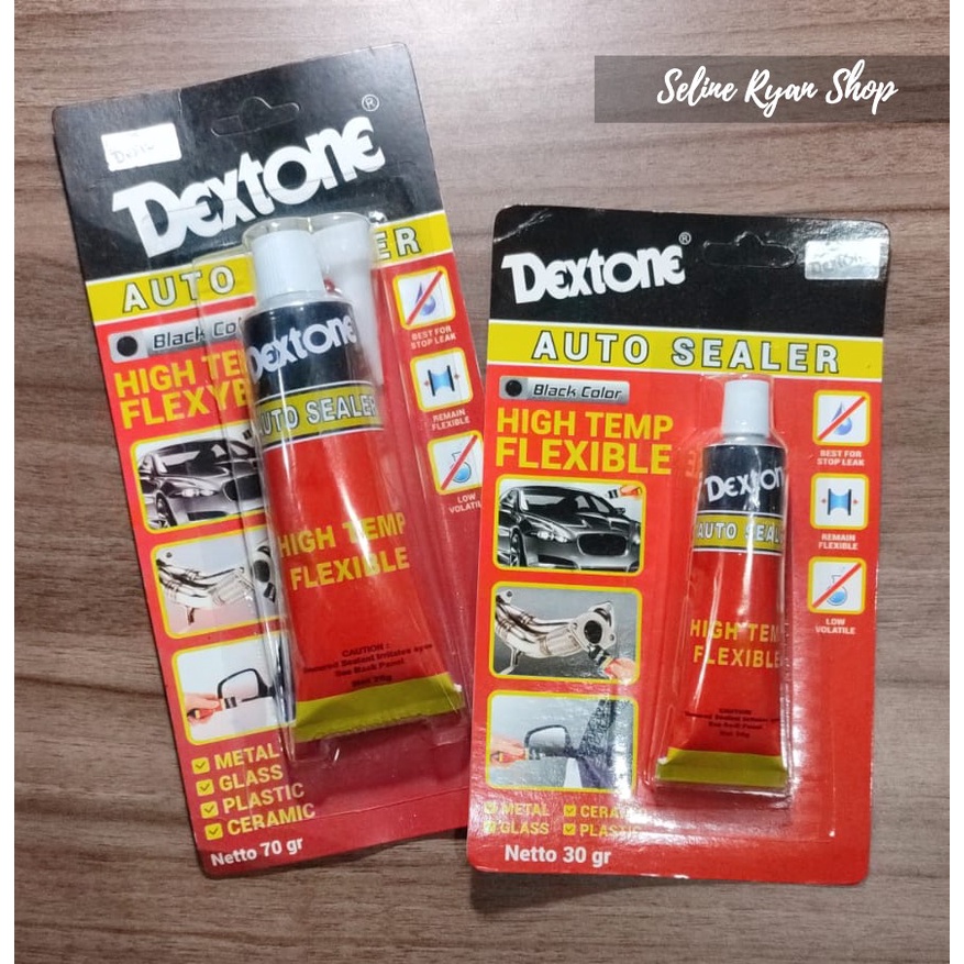 Jual Lem Kaca Lem Silicone Auto Sealer DEXTONE HITAM 30 Gr Shopee