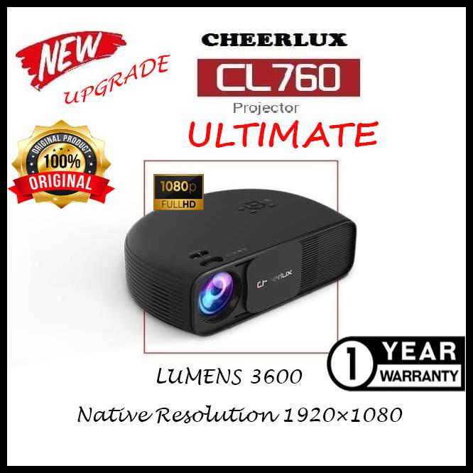 Jual Cheerlux CL760 LED Projector 3200 Lumens Shopee Indonesia