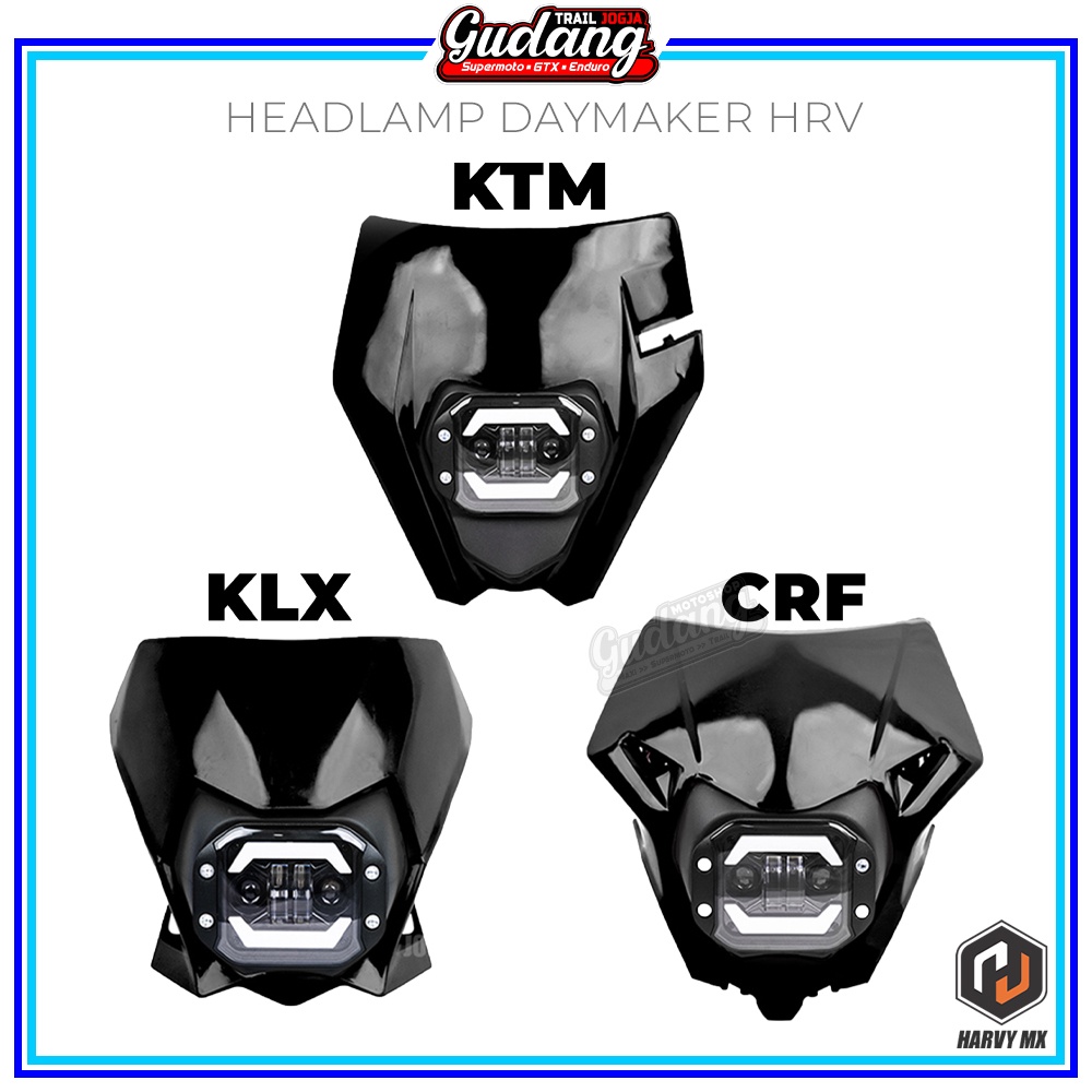 Jual Headlamp Reflektor Daymaker Lampu Depan Led Hrv Supermoto Klx