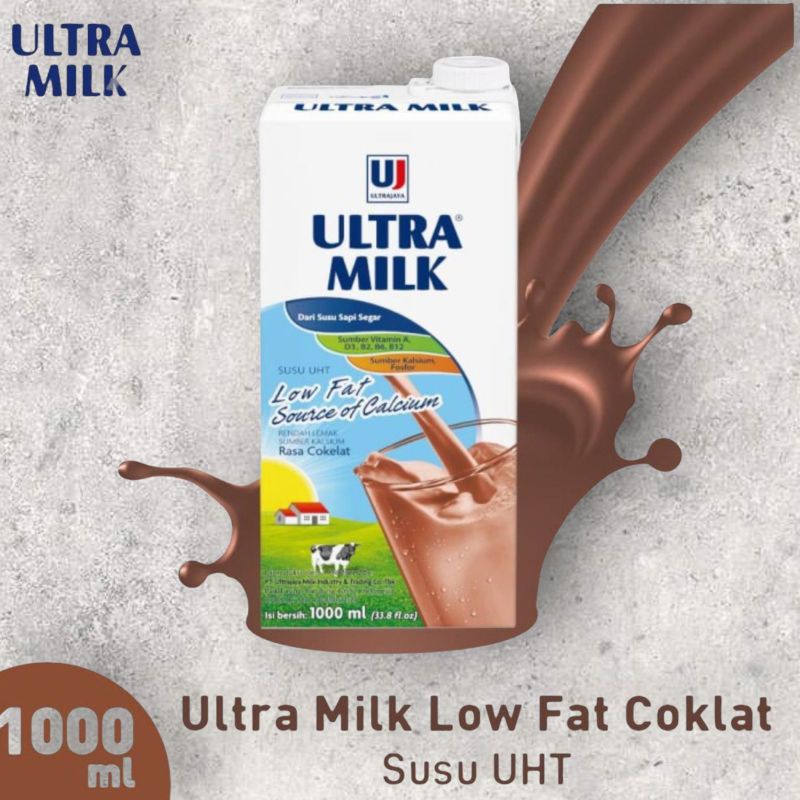 Jual Susu Ultra Low Fat Coklat 1 Liter PCS Shopee Indonesia