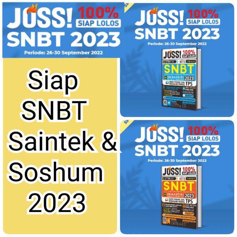 Jual Buku JOSS 100 SIAP LOLOS UTBK SNBT UM MANDIRI 2023 DILENGKAPI