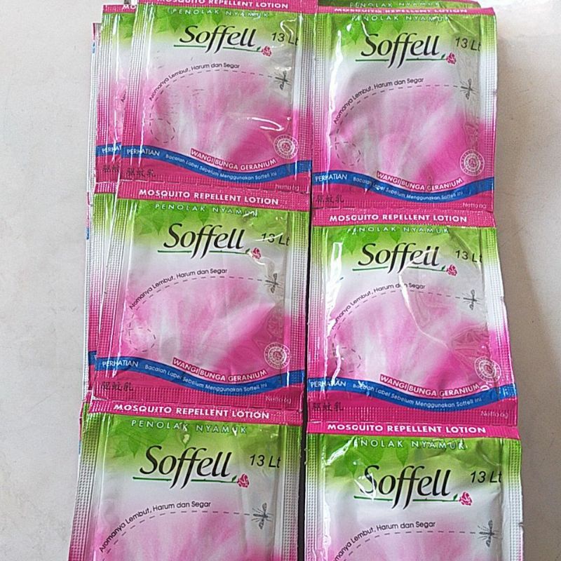 Jual Soffell Lotion Penolak Nyamuk Wangi Bunga Geranium 6g Shopee