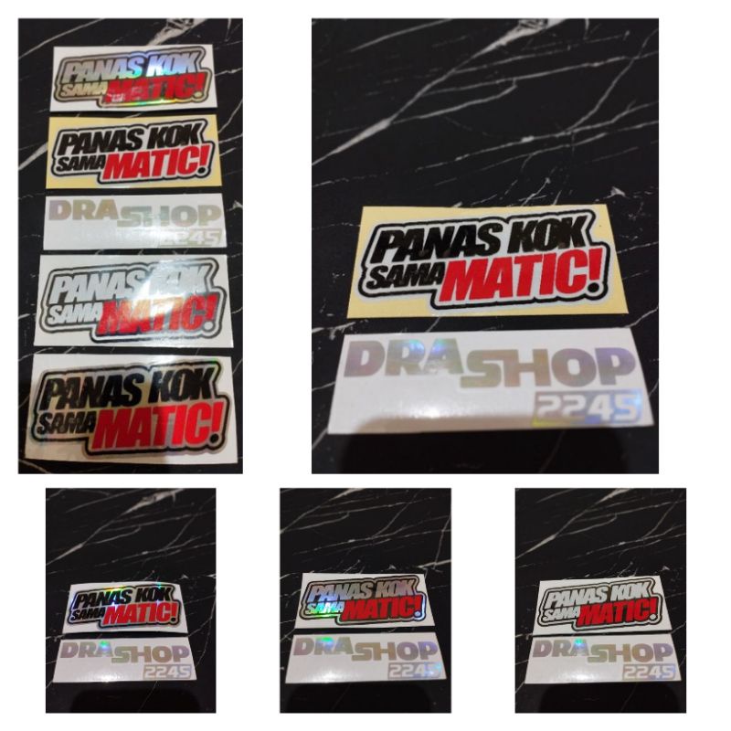 Jual STICKER STICKER PANAS KOK SAMA MATIC CUTTING Shopee Indonesia