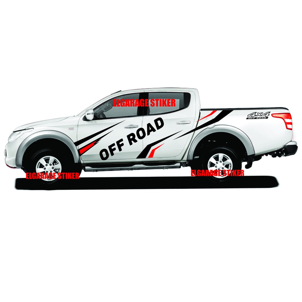 Jual Stiker Mobil Ranger Triton Hilux Dmax Navara Cutting Stiker Body