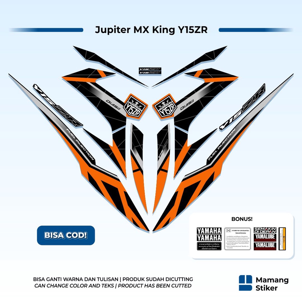 Jual Striping Y15ZR Mx King Original Variasi 027 Malaysia Vietnam