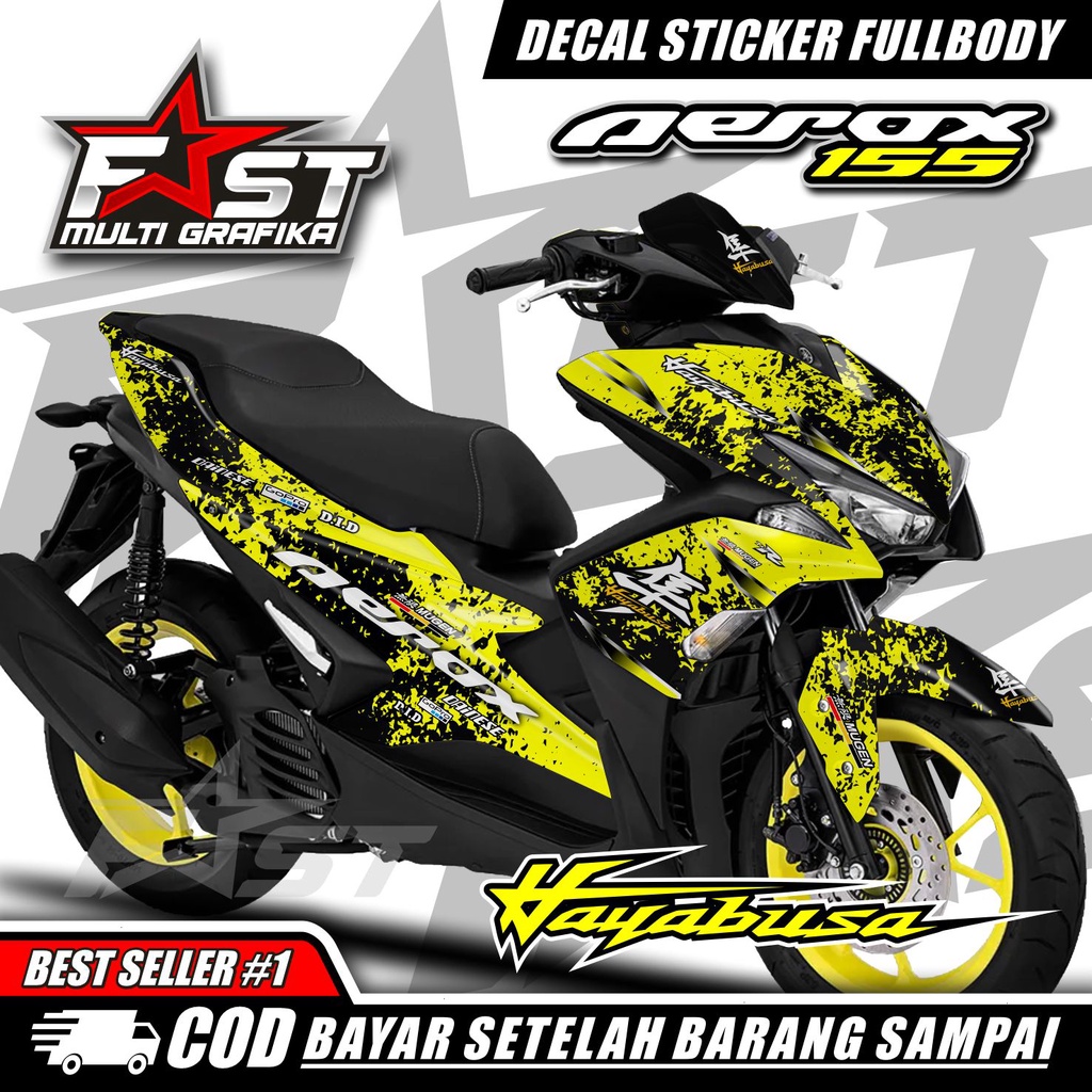 Jual Decal Sticker Full Body Yamaha Aerox 155 Stiker Dekal Motor Aerox