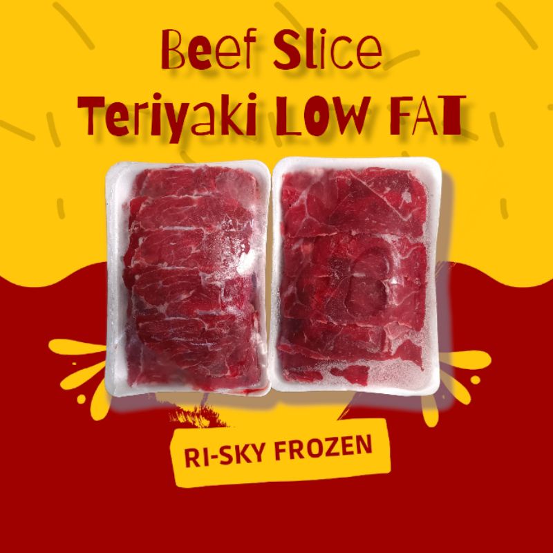 Jual BEEF SLICE SEDIKIT LEMAK 500gr DAGING SAPI IRIS YAKINIKU