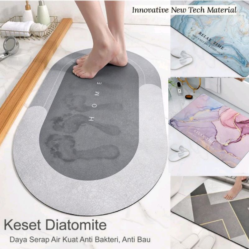 Jual Keset Diatomite Anti Basah Becek Keset Cepat Menyerap Air Kamar