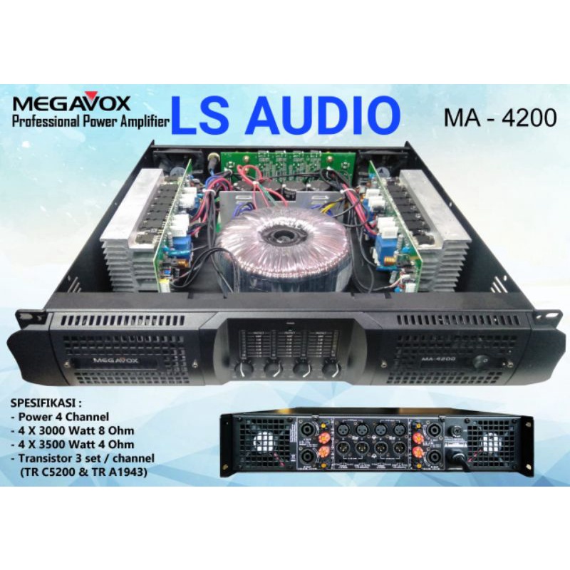 Jual POWER AMPLIFIER MEGAVOX MA 4200 POWER MEGAVOX ORIGINAL Shopee