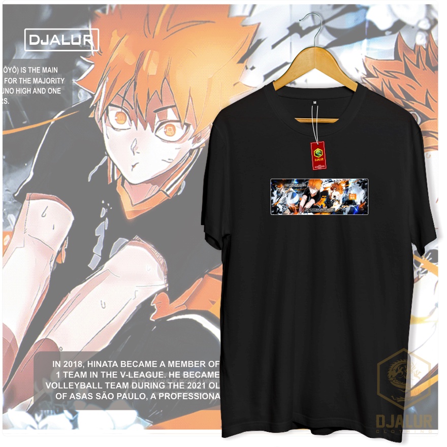 Jual Kaos HInata Shoyo Flat Anime Haikyu Wibu Manga Djalur Shop