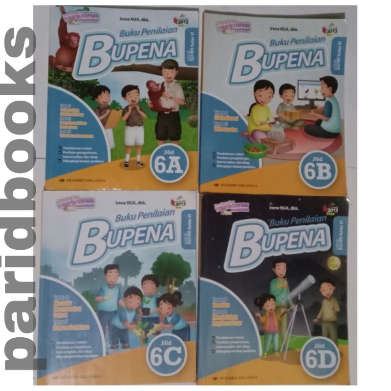 Jual Buku Penilaian Bupena Untuk Sd Mi Kelas Vi Jilid A Jilid B Jilid