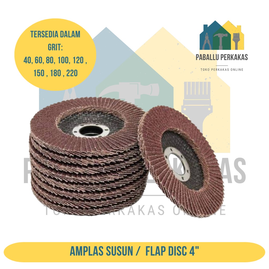 Jual Flap Disc Flapdisc Mata Gerinda Gurinda Amplas Susun Inci Semua