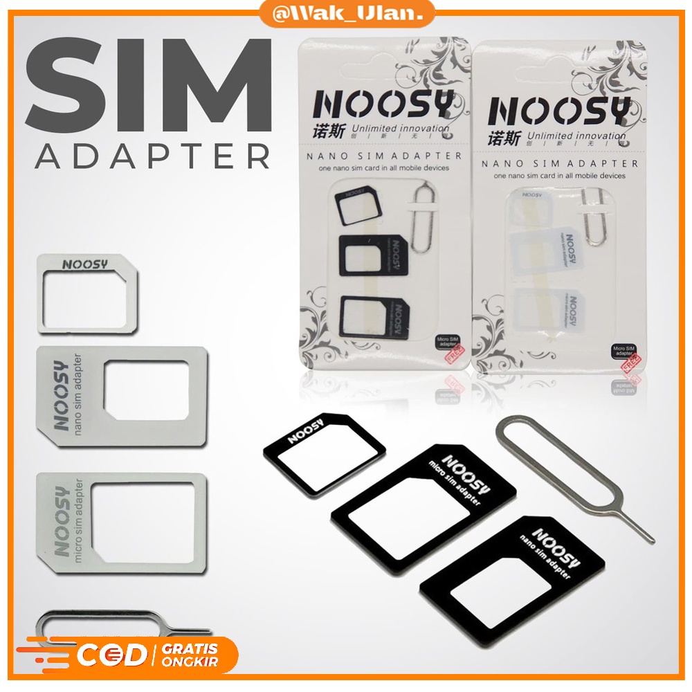 Jual Noosy Premium Sim Card Adapter In Micro Nano Mini Hp Handphone