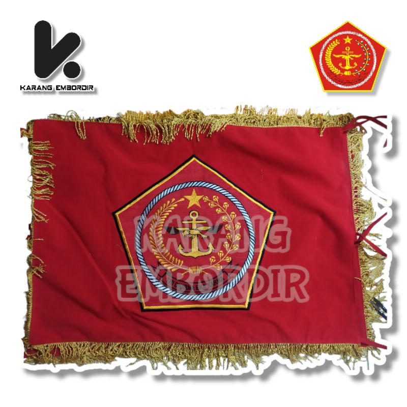 Jual BENDERA BORDIR PATAKA CUSTOM MABES TNI TNI AU TNI AL Shopee