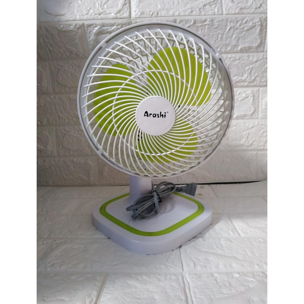 Jual KIPAS ANGIN MEJA DESKFAN 8 INCH ARASHI Bisa Putar Kiri Kanan