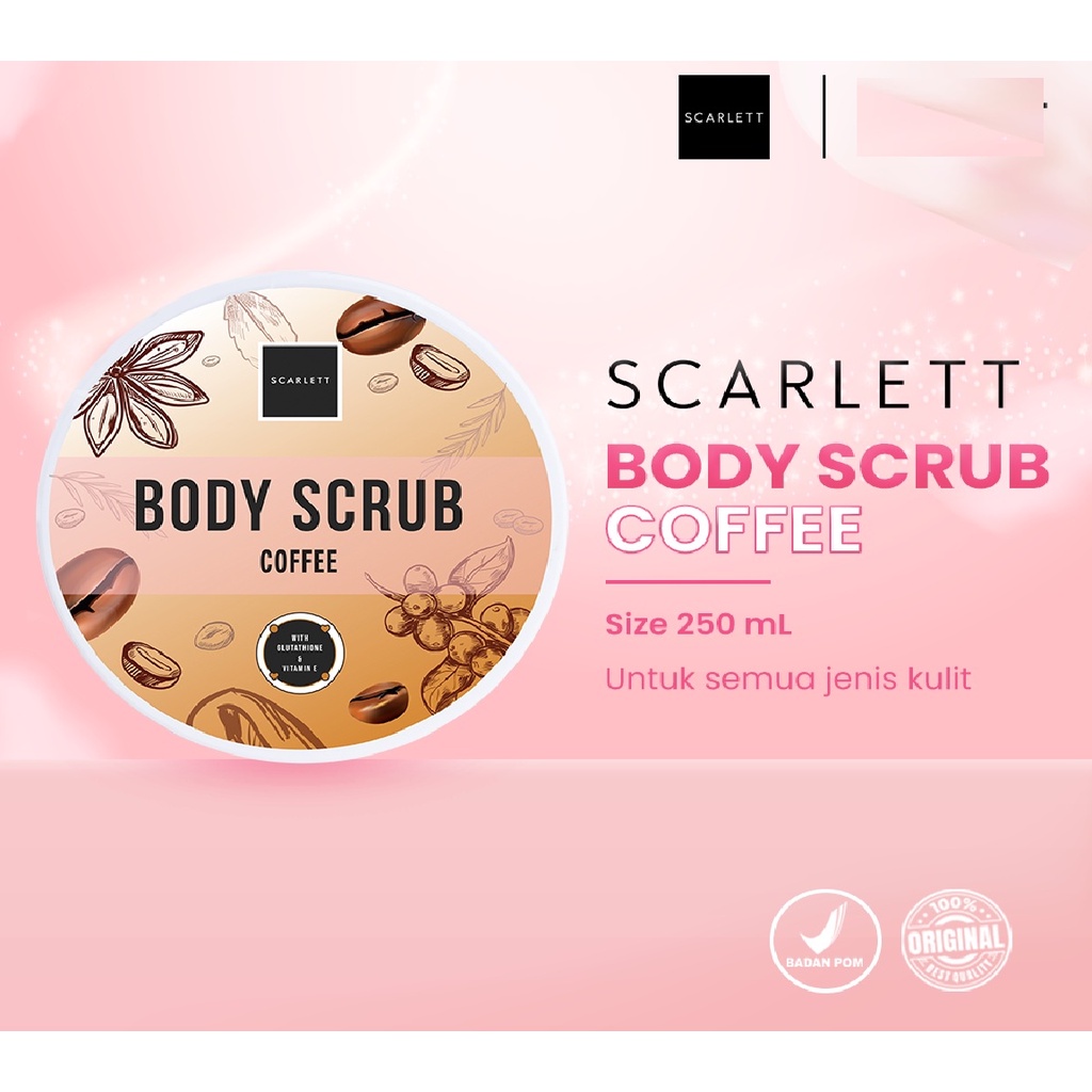 Jual Scarlett Whitening Body Scrub Coffee Lulur Coffee Scarlett