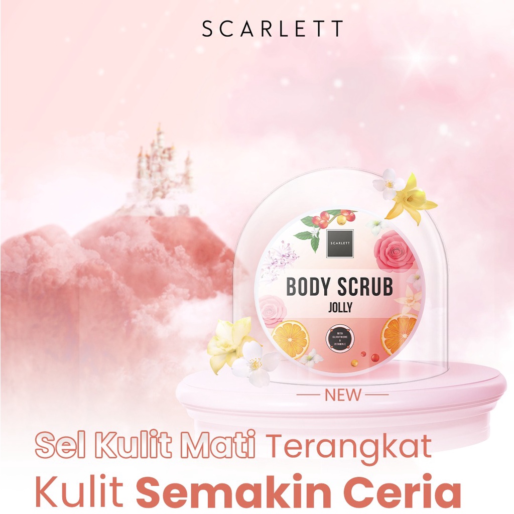 Jual SCARLET Whitening Body Scrub SCARLETT By Felicya Angelista