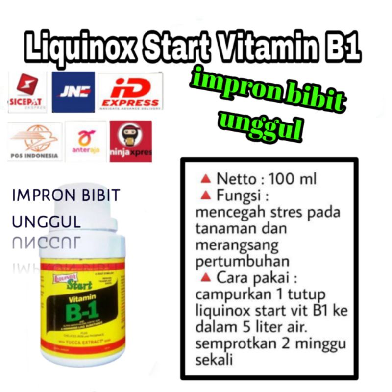 Jual Pupuk Vitamin B1 Tanaman Liquinox 100 Ml Shopee Indonesia