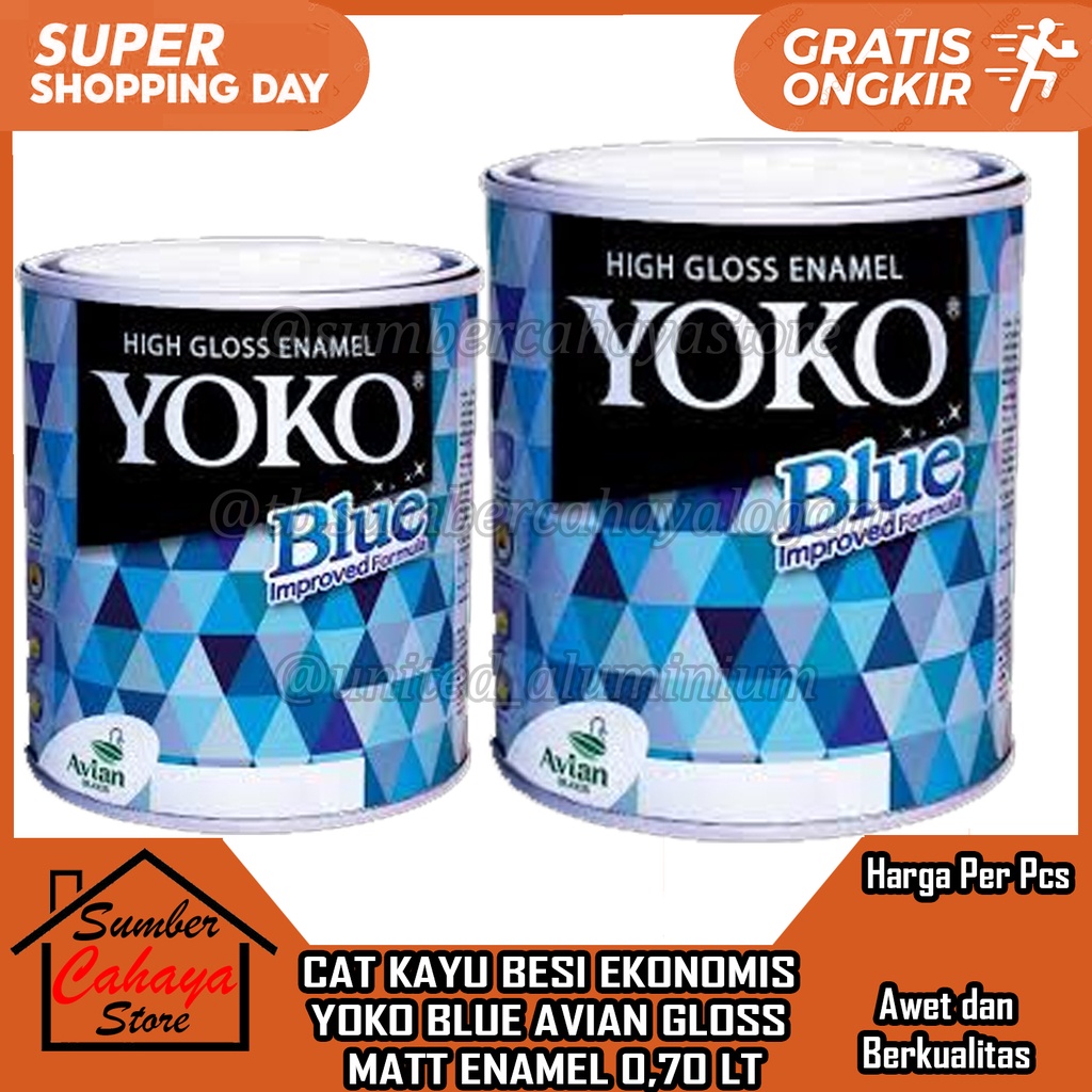 Jual Cat Kayu Besi Ekonomis Yoko Cet Minyak Avian Gloss Matt Lt