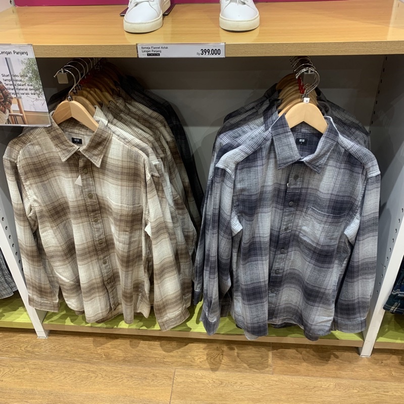 Jual Kemeja Uniqlo Man Flannel Jastip Jasa Titip Shopee Indonesia