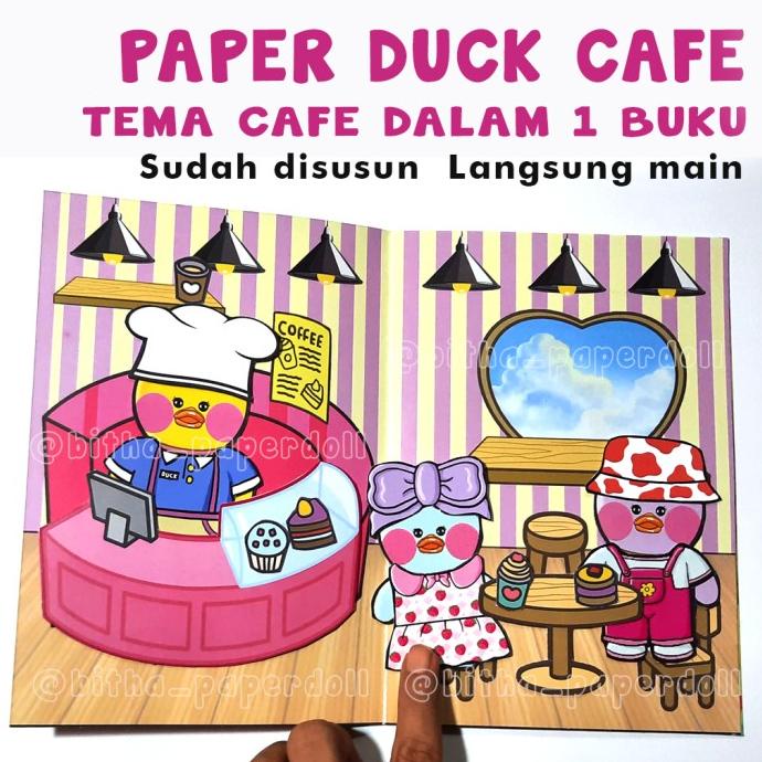 Jual Paper Duck Bebek Viral Paket Lengkap Tema Cafe Indor Dan Outdor