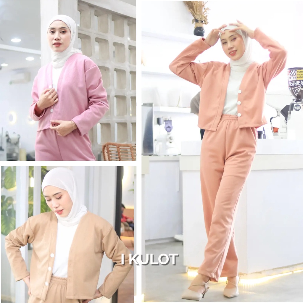 Jual One Set Baju Setelan Celana Wanita Terbaru Outer Kekinian Shopee