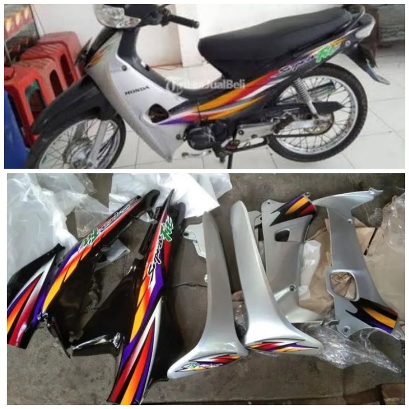 Jual Full Set Body Halus Dan Kasar Supra Fit Lama Hitam Silver Plus