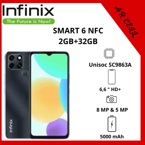 Jual Infinix Smart 6 NFC 2GB 32GB Garansi Resmi 1 Tahun Shopee