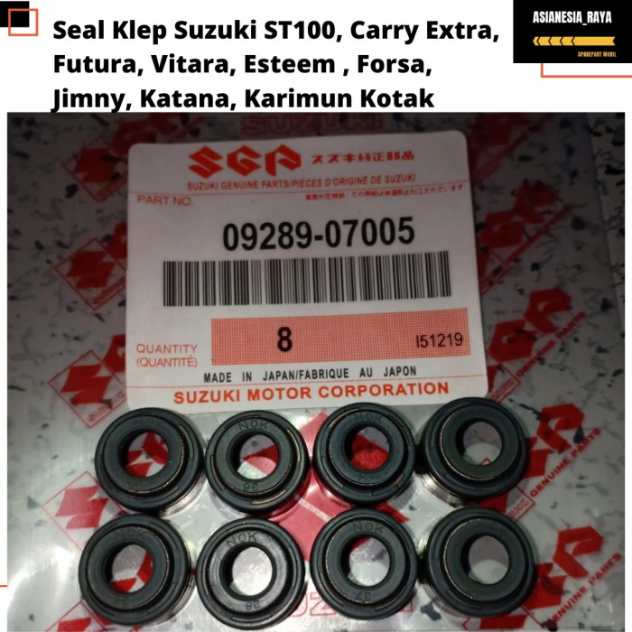 Jual Seal Klep Suzuki St Carry Extra Futura Vitara Esteem