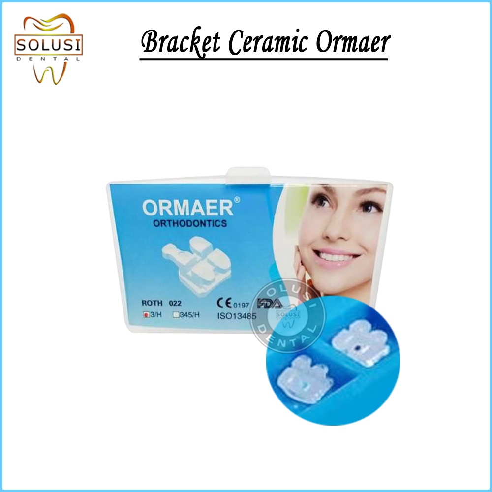 Jual Bracket Gigi Ceramic Transparan Ormaer Roth Bracket Behel