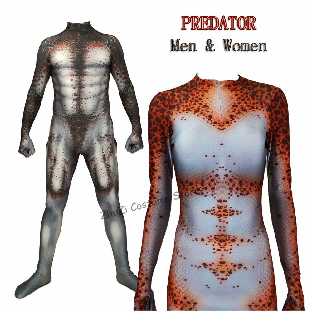 Jual Preorder Women Men Boy Predator Cosplay Costumes D Printed Pandex