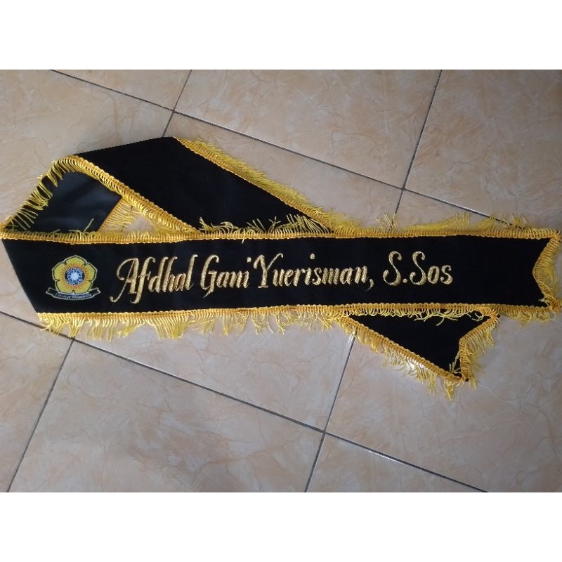 Jual Selempang Wisuda Keren Full Renda Rumbay Logo Shopee Indonesia