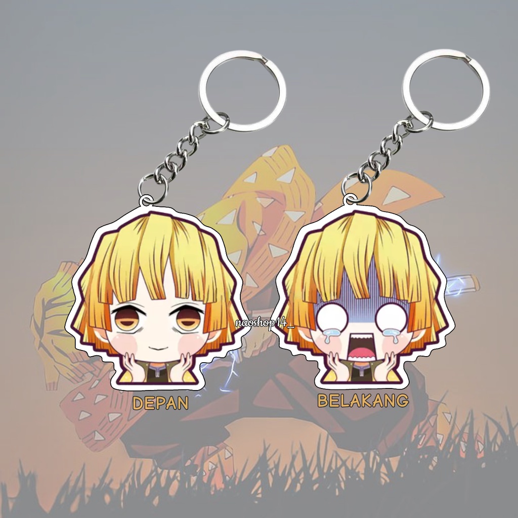 Jual Gantungan Kunci Anime Ganci Zenitsu Shopee Indonesia