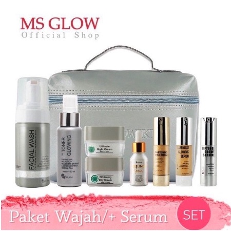 Jual MS GLOW PAKET WAJAH MS GLOW PAKET LUMINOUS PAKET WHITENING