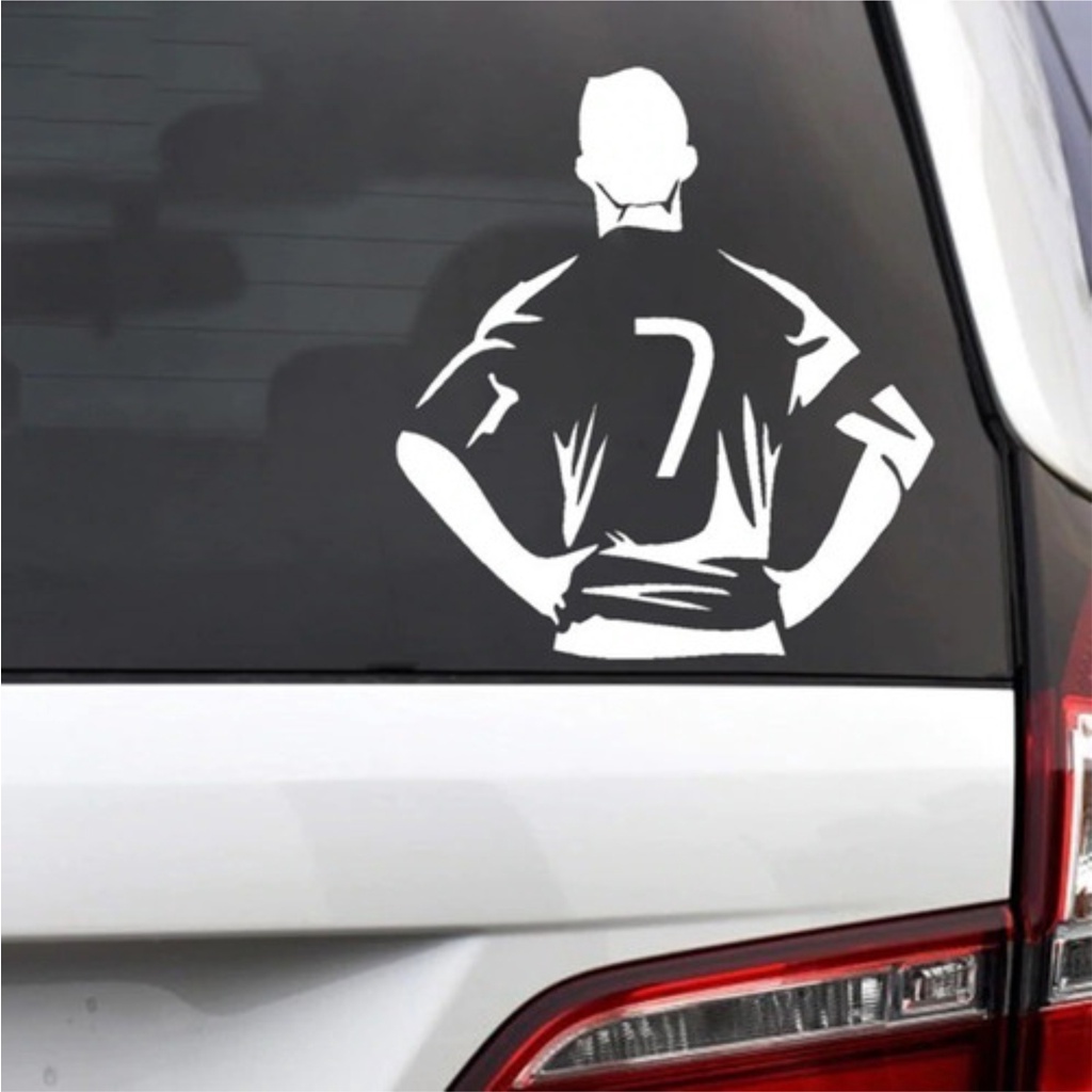 Jual Cutting Sticker Mobil Cristiano Ronaldo Cr Stiker Kaca Mobil