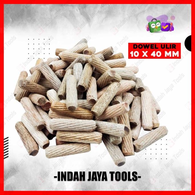 Jual Dowel Kayu Ulir X Mm Pcs Pen Sambungan Stik Kayu Bulat