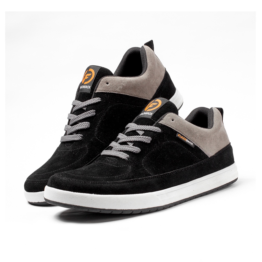 Jual Jason Black Manneedme X Flazhback Sepatu Sneakers Pria Casual