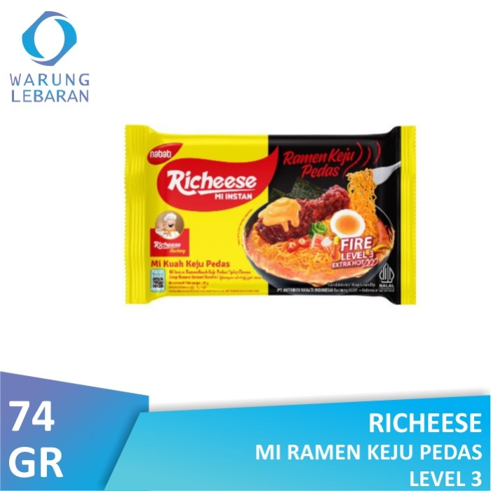 Jual Richeese Mie Ramen Keju Pedas Level 3 Shopee Indonesia